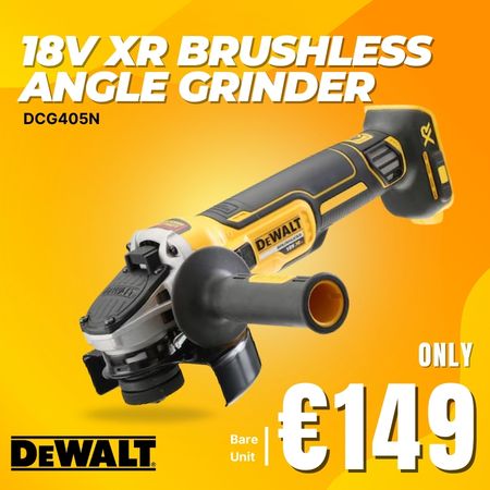 Dewalt, Angle Grinder,18v Brushless, Power Tool, Cordless tool, JoeMckenna, Hardware ,Limerick, Ireland